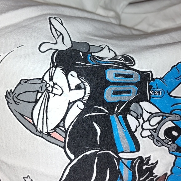 Vintage Carolina Panthers Looney tunes 1993 sweatshirt size medium - Picture 6 of 14
